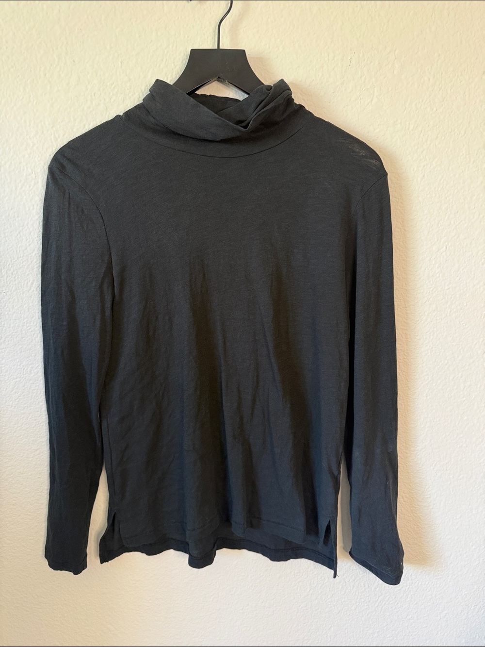 Madewell Black Long-Sleeve Turtleneck Tee
